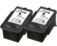 PG-510 Twin Pack Black Ink Cartridges fits Canon Pixma MP495 Printers