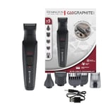 Remington PG2100 Kit de toilettage pour homme Graphite G10 (5 accessoires inclus, tondeuse à barbe, tondeuse pour le corps, nez et oreilles, tondeuse à cheveux, lames auto-affûtées, étanche, autonomie