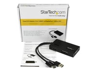 StarTech.com Adaptateur audio / vidéo de voyage - Convertisseur 3-en-1 HDMI vers DisplayPort VGA ou DVI - 1920x1200 - Noir - Convertisseur vidéo - HDMI - DVI, DisplayPort, VGA - pour P/N:...