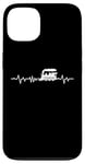 Coque pour iPhone 13 Train Heartbeat Locomotive Chemin de fer Vapeur Modèle Train