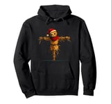 Scarecrow in the Christmas Mood for Holiday Fun Pullover Hoodie