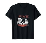 Kids 5th Birthday Retro Ice Hockey 5 Years Old Boy Girl T-Shirt