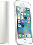 TECHGEAR [10 Pack] Screen Protectors for 4' iPhone SE 2016, iPhone 5s 5c 5 - Ul