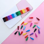 1pcs 12 Colors Crayon Oil Pastel Drawing Pen Stacker Swap