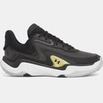 Chaussure de basketball Under Armour Spawn 7 unisexe Noir / Metallique Or / Noir 40