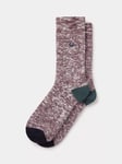 Aubin Scarfell Twist Socks, Burgundy Twist