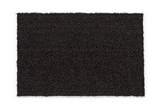 Carpido paillasson Coco antidérapant - paillasson antibactérien pour l'extérieur Couvert - Fibre Naturelle Durable - 100% Coco 40x60 cm Noir