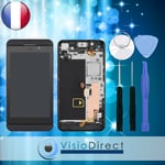 Ecran vitre complet sur chassis pour Blackberry Z10 4G 001/111 noir + outils