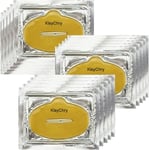 15 Pcs Crystal 24K Gold Bio Collagen Gel Lip Pad Mask for Moisturizing, Anti-Wri