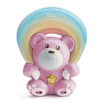 Chicco First Dreams Soft and Cuddly Rainbow Themed Plush Bear in Pink Colour