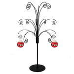 HOHIYA Support de décoration pour sapin de 50,8 cm, crochet métallique à suspendre pour Halloween, Noël, boules de cristal Swarovski, décorations cadeaux, loisirs créatifs, noir