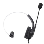 USB Headset With Microphone Monaural Headsets Volume Control Super Light For PCs