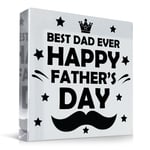 Fathers Day Gift For BEST DAD EVER Clear Freestanding Plaque Dad Gifts