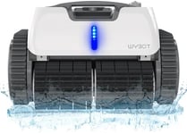 WYBOT Robot Piscine sans Fil pour 120 mins, Nettoyage Automatique du Sol, Ligne d'eau et des Murs, avec Charge Rapide, Aspirateur Piscine pour Piscines Hors Sol ou Enterrées Jusqu'à 120 ㎡