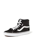 Vans Femme Filmore Hi Basket, (Suede/Canvas) Black/White, 39 EU