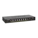 NETGEAR 10-Port PoE Gigabit Ethernet Smart Switch (GS310TP) - Managed with 8 x PoE+ @ 55W, 2 x 1G SFP, Desktop or Wall Mount, S350 Series