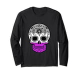 Asexual Sugar Skull Ace Pride Long Sleeve T-Shirt