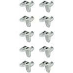 Cyclingcolors - 10x taquet métal équerre tenon 5mm pour plaquette bois meuble étagère support armoire