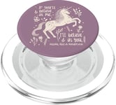 Unicorn “Believe in you” Alice in Wonderland Quote PopSockets PopGrip for MagSafe