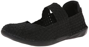 Bernie Mev Chaussures Confortables Mary Jane pour Femme, Noir, 37.5/38 EU