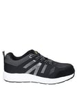 Amblers Mens Amblers Safety As714 Bolt Trainers - Black, Black, Size 12, Men