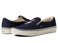 Polo Ralph Lauren Baskets Keaton-Slip pour Homme, Ours Bleu Marine, 42 2/3 EU