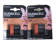 2 X Duracell 223 6V Lithium Ultra Photo Battery CR223 CR-P2 EL223AP LONGEST EXP