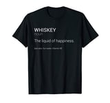 Whiskey Definition Drinking Whisky Meme Fun Bartender Gifts T-Shirt