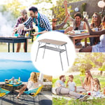 Aluminum Alloy Outdoor Camping Folding Table BBQ Picnic Metal Foot Pipe MA