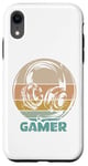 iPhone XR Retro Gamer Headphones Vintage Gaming Symbol Logo Case