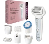 PANASONIC ES-EY90-A511 Double Disc Wet & Dry Epilator Kit - White & Blue, White,Blue