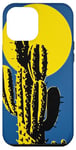 Coque pour iPhone 14 Pro Max Cactus jaune plante bleu