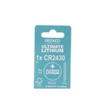 DELTACO Ultimate Lithium, 3V, CR2030 button cell, 1-pk