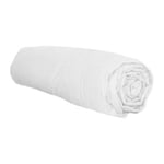 Drap housse en flanelle (180x200 cm - Blanc)