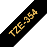 BROTHER TZE354 24 GOLD ON BLACK