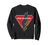 Free Palestine Gaza Palestinian Flag Palestine Map Keffiyeh Sweatshirt