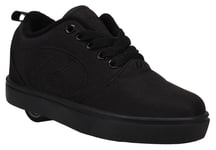 Heelys Boys Trainers Pro 20 Canvas Lace Up Skate Shoes Wheels Black UK Size