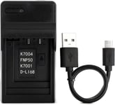 D-LI68 USB Chargeur pour Pentax Optio A36, Optio S10, Optio S12, Optio VS20, Q, Q10, Q7 Caméra et Plus