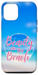 Coque pour iPhone 14 Pro Beauté sur la plage Mignon