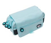 Grafoplás | School Case Three Compartments with Flap | Light Blue | Bits & Bobs | Soft Colours | 23 x 10 x 10 cm | includes Time and Identification Zone, light blue, 23x10x10cm, School