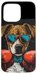 Coque pour iPhone 15 Pro Max Événement de combat amusant avec ce costume de chien de boxe amusant