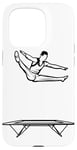 Coque pour iPhone 15 Pro Trampoline Garçon Athlète Trampoline