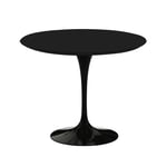 Knoll - Saarinen Round Table - Matbord, Ø 91 cm, Svart underrede, skiva i Svart laminat - Matbord - Eero Saarinen - Svart - Laminat/Metall