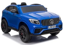 Mercedes lasten sähköauto GLC 63S, sininen lakattu