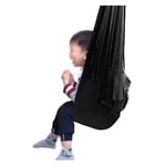 YANFEI Indoor Therapy Swing for Kids, Hammock Chair Hanging Rope Sensory Great for Autism, ADHD, Aspergers, and SPD, Has a Calming Effect on Children Needs (Color : BLACK, Size : 100X280CM/39X110IN)