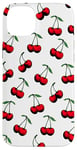 Coque pour iPhone 14 Plus Motif rouge cerise mignon