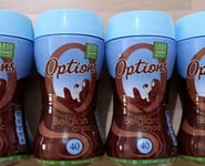 3 x 220g Tubs Options Hot Chocolate Belgian Choc Low Calorie Diet Drink