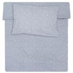 Totsy Baby Housse de Couette Enfant 100 x 135 cm - parures de lit Enfants taie Oreiller 60 x 40 cm en Coton Galaxie