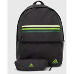 adidas Classic 3 Stripes Backpack with Pencil Case - Pink, Spacious & Stylish, H