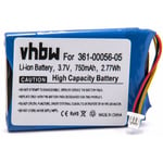 Vhbw - Batterie remplacement pour Garmin 361-00056-05, 361-00056-11 pour appareil gps de navigation (750mAh, 3,7V, Li-ion)